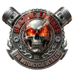 Logo Blazing Engines Motorbike detailing specialist